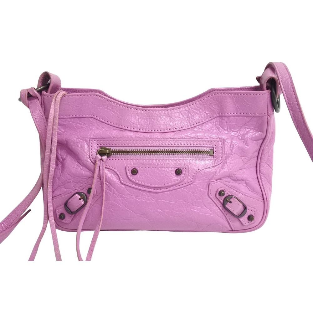 BALENCIAGA Classic The Hip Shoulder Bag Pink Leather - Picture 3 of 10